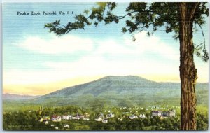 Postcard - Peak's Knob - Pulaski, Virginia