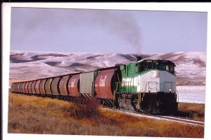 Railway Train Near Eastend , Saskatchewan,