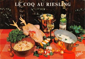 US4092 Le Coq au Riesling Food Chicken Postcard  food recipe