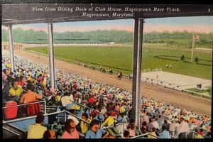 Vintage Postcard 1930-1945 Hagerstown (Horse) Racing Track, Hagerstown, Maryland