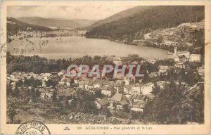 Old Postcard General view and Gerardmer Lake