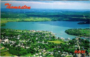 Postcard AERIAL VIEW SCENE Thomaston Maine ME AM4859