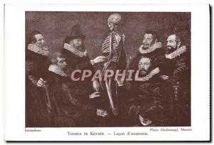 Old Postcard Thomas de Keyser Lesson d & # 39anatomie