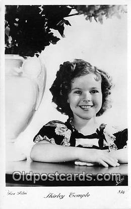 Child Actress Shirley Temple Unused corners are square, card does not lay fla...