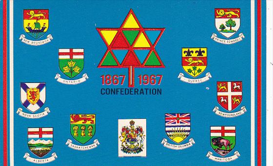 Canada Confederation 1867-1967 Provincial Crests