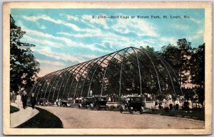 1924 Bird Cage at Forest Park St. Louis Missouri Domestic Fowl Posted Postcard