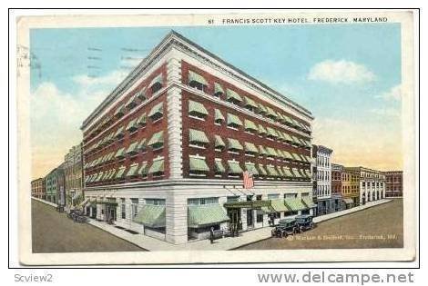 Francis Scott Key Hotel, Frederick, Maryland, PU-1932