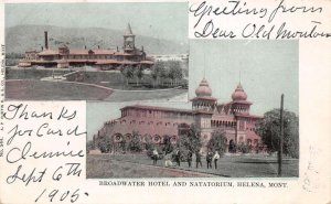 Helena Montana Broadwater Hotel and Natatorium Vintage Postcard AA66150