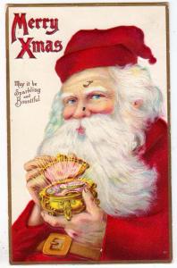 Christmas - Santa with Jewelry Box