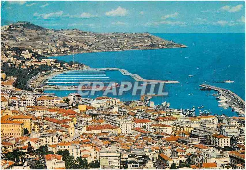 Postcard Modern Riviera dei Fiori s remo panorama view of rising and portosoles