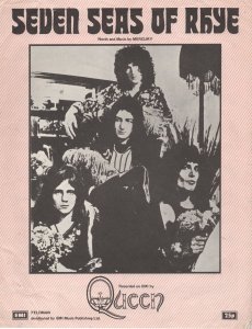 Queen Seven Seas Of Rhye RARE First Edition Sheet Music