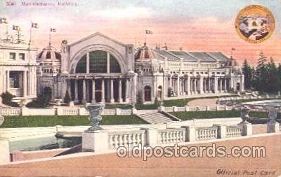 Manufactures Building 1909 Alaska - Yukon Pacific Exposition Seattle WA USA U...