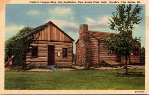 Illinois Lincoln's New Salem Onstot's Cooper Shop and Residence Cur...