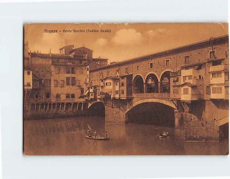 Postcard Ponte Vecchio Florence Italy