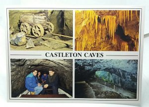 Castleton Caves Blue John Cavern Speedwell Cavern Boat Trip Multi View Postcard