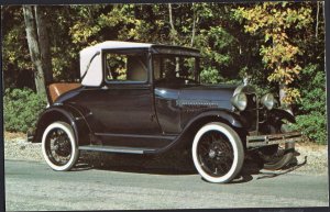 Classic Car Postcard 1929 FORD Model A Sport Coupe