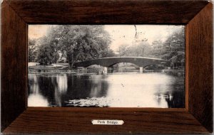 View of Park Bridge Worcester MA c1909 Vintage Postcard Q79