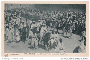 Morocco Le frere du Sultan et son cortege a Fez