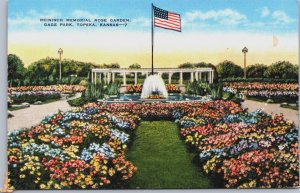 Topeka Avenue Bridge Topeka Kansas Linen Postcard C187