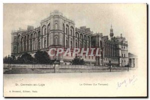 Postcard Old St Germain en Laye Le Chateau La Terrasse