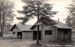 A50/ Elkhorn Oregon Or Postcard Real Photo RPPC Anlauf Auto Court Cabins 30s