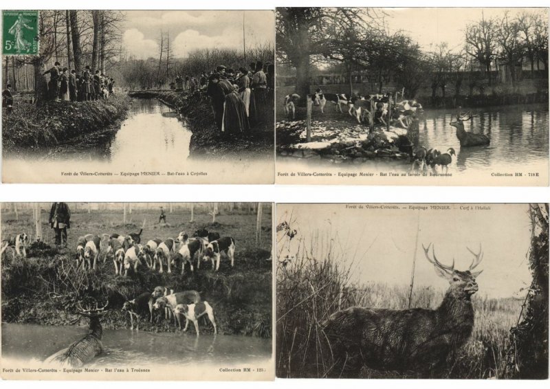 HUNTING CHASSE FRANCE SPORT 50 Vintage Postcards Pre-1920 (PART I.) (L3076)