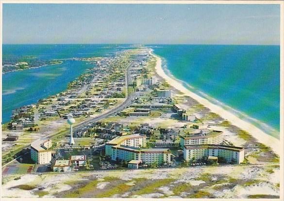 Florida Santa Rosa Island Aerial Panoramic View Of Santa Rose Island Looking ...