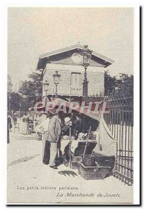 REPRODUCTION small Parisian trades Old Postcard The market toys