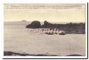 Tregastel Old Postcard The rocks of the abyss has fed high located at the tip...