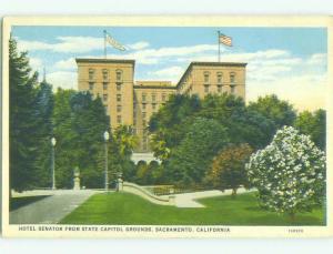 Unused W-Border SENATOR HOTEL Sacramento California CA hr8985