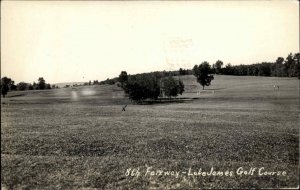 Angola Indiana? Fairway Lake James Golf Course Real Photo Postcard