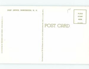 Unused Pre-1980 OLD CAR AT POST OFFICE Manchester New Hampshire NH d8594@