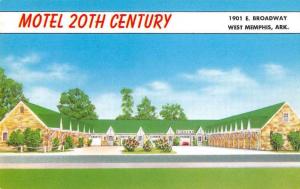 West Memphis Arkansas Motel 20th Century Vintage Postcard J56780