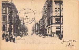 A80/ Wheeling West Virginia WV Postcard 1906 Main Street 12th Stores People