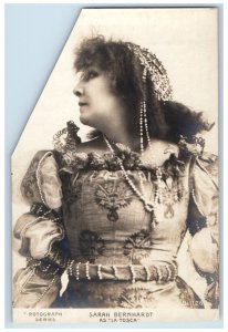 c1905 Sarah Bernhardt Actress As La Tosca Rotograph RPPC Photo Antique Postcard