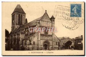 Old Postcard Ouistreham The Church