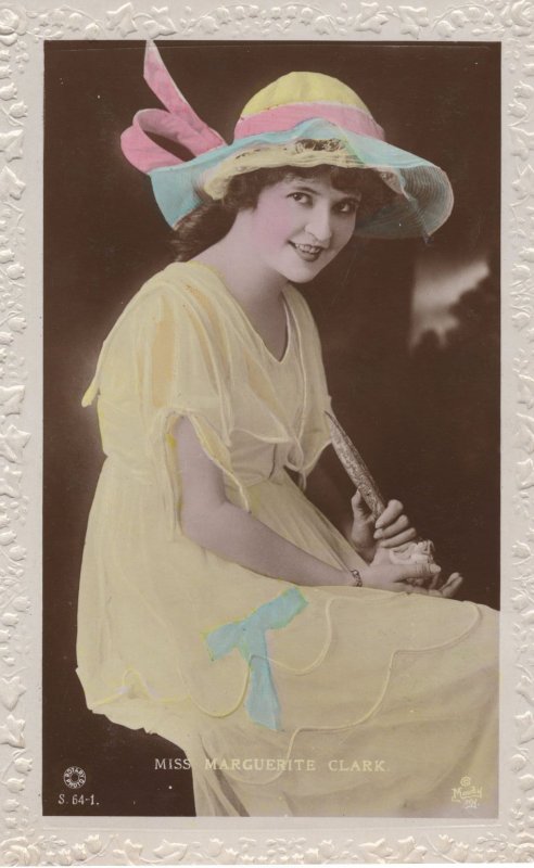 Marguerite Clark Actress Real Photo Old Postcard