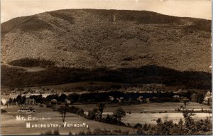 Vtg 1910s Mt Equinox Manchester Homes Houses Vermont VT RPPC Real Photo Postcard