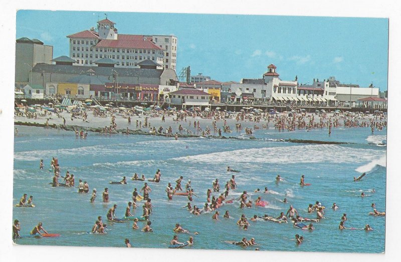 Ocean City NJ Panorama Jetty Flanders Hotel Vintage Jack Freeman Postcard