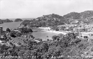 #132. Paorama Caleta Y Caletilla, Acapulco Gro., Mexico Real Photo Postcard