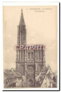 Strassburg Old Postcard The cathedral