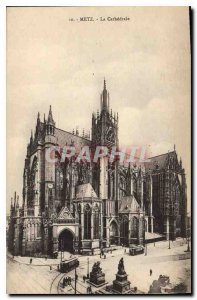 Old Postcard Metz Cathedral