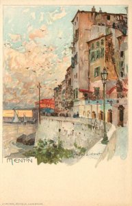 Gruss Aus Postcard S/A Manuel Wielandt Menton France 471