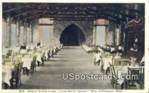 Dining Lodge, Union Pacific System in West Yellowstone, Montana