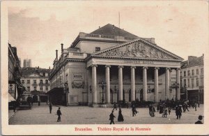 Belgium Brussels Bruxelles Theatre Royal de la Monnaie Vintage Postcard C206