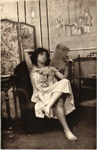 PC CPA RISQUE, PARISIENNES FIN DE SIÉCLE 10, PRINTED PHOTO Postcard(b17170)