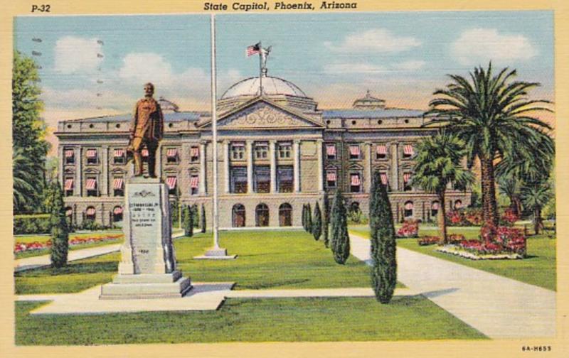 Arizona Phoenix State Capitol Building 1950 Curteich