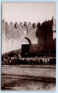 RPPC JURUSALEM Damascus Gate ISRAEL Postcard