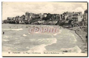 Old Postcard Parame La Plage Rochebonne