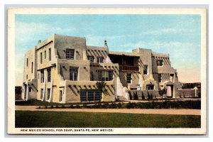 New Mexico School For the Deaf Santa Fe NM UNP WB Postcard V13